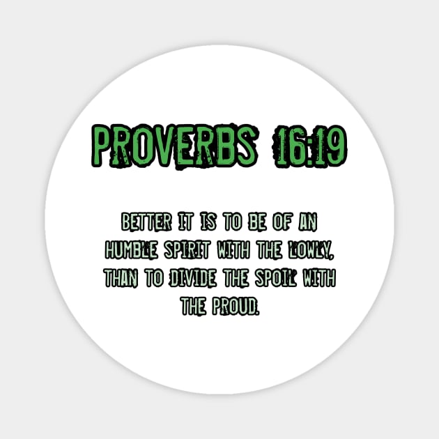 Proverbs 16:19 Magnet by Yachaad Yasharahla